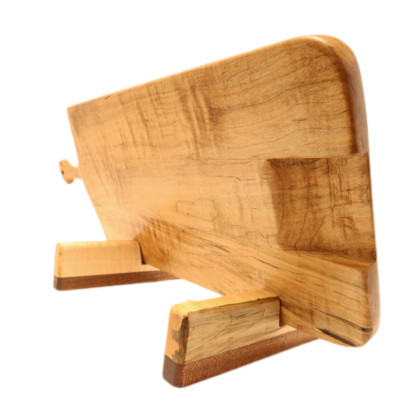 Soft curly maple charcuterie board. Handmade by Jooyn.ca