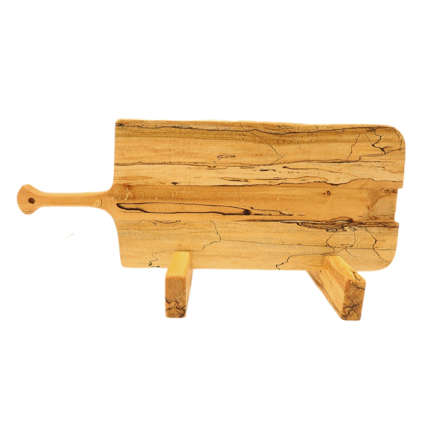 Spaulted Maple charcuterie board. Back side. Hand made by Jooyn.ca